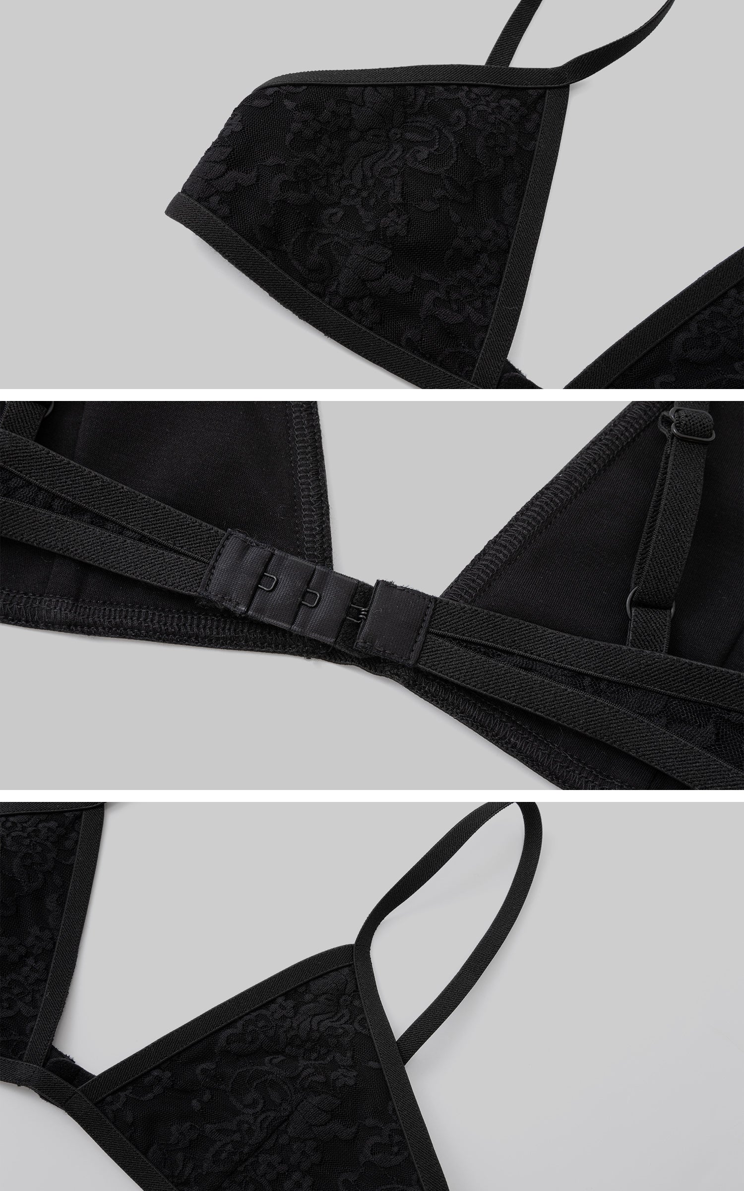 IAMXIAA Sheer Lace Triangle Bra