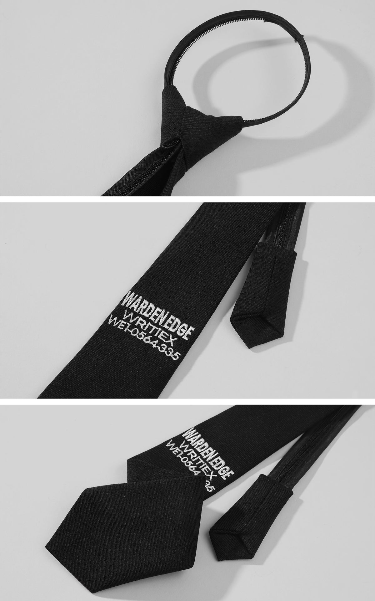 WARDEN EDGE Sculpted Shirt &amp; Embroidered Zip Tie Set