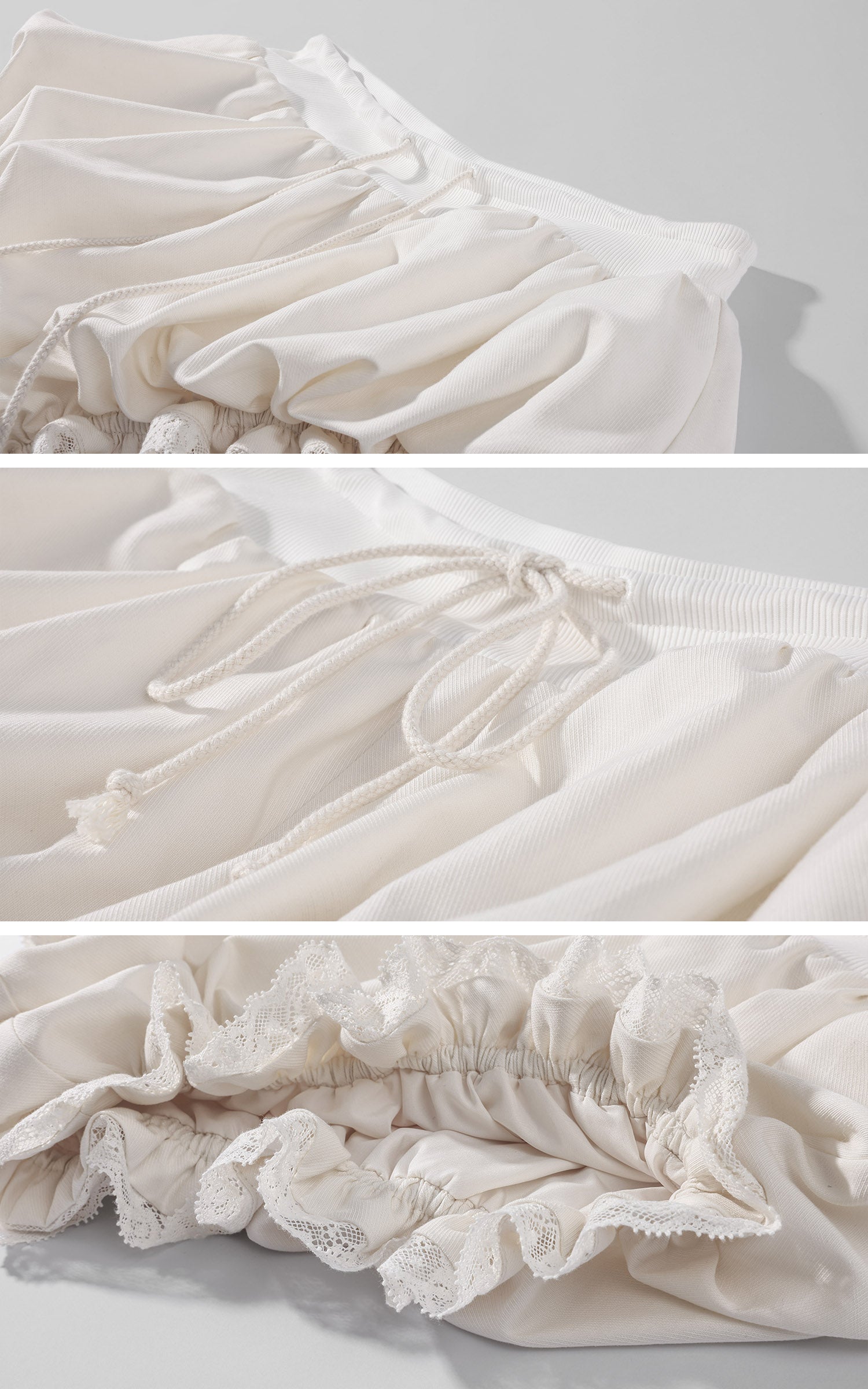 Rase le sol Ensemble Caraco en Dentelle Transparente &amp; Bloomer Bouffant