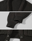 Hydrae Oversized Chunky Knit Cardigan & Hooded Cape Set