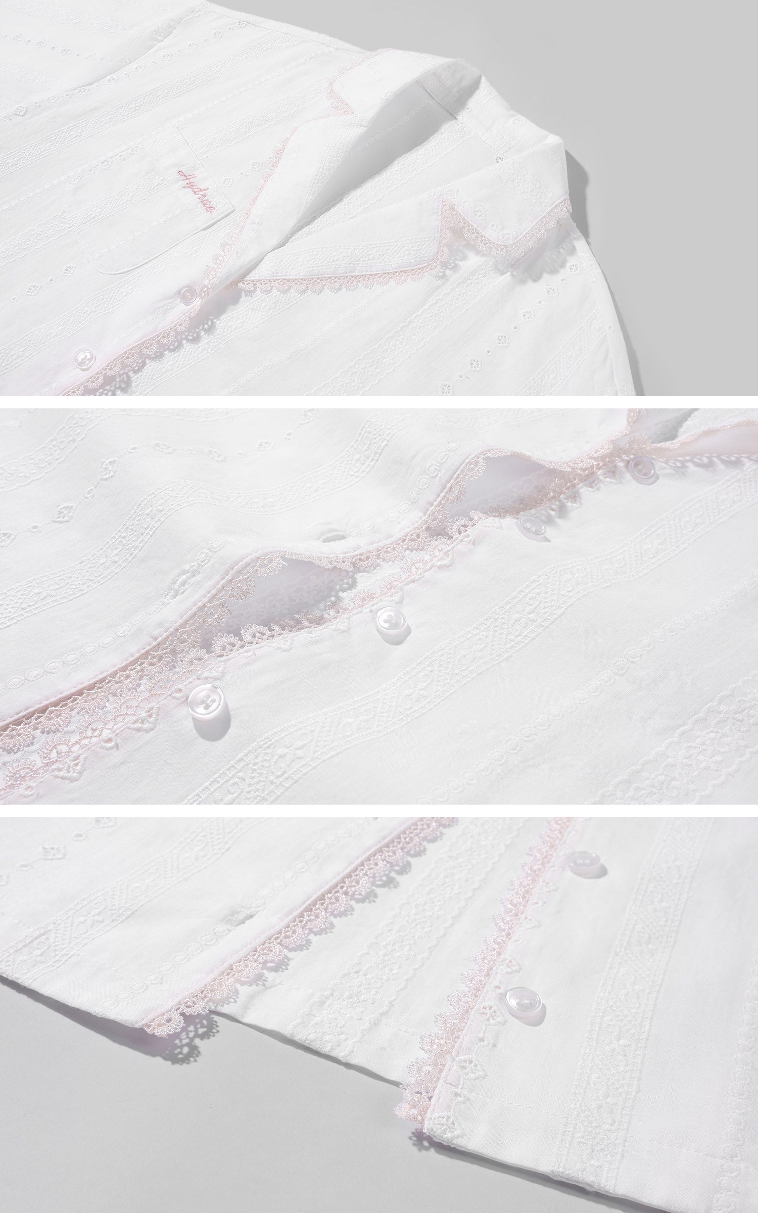 HYDRAE 레이스 트림 시스루 라운지 세트