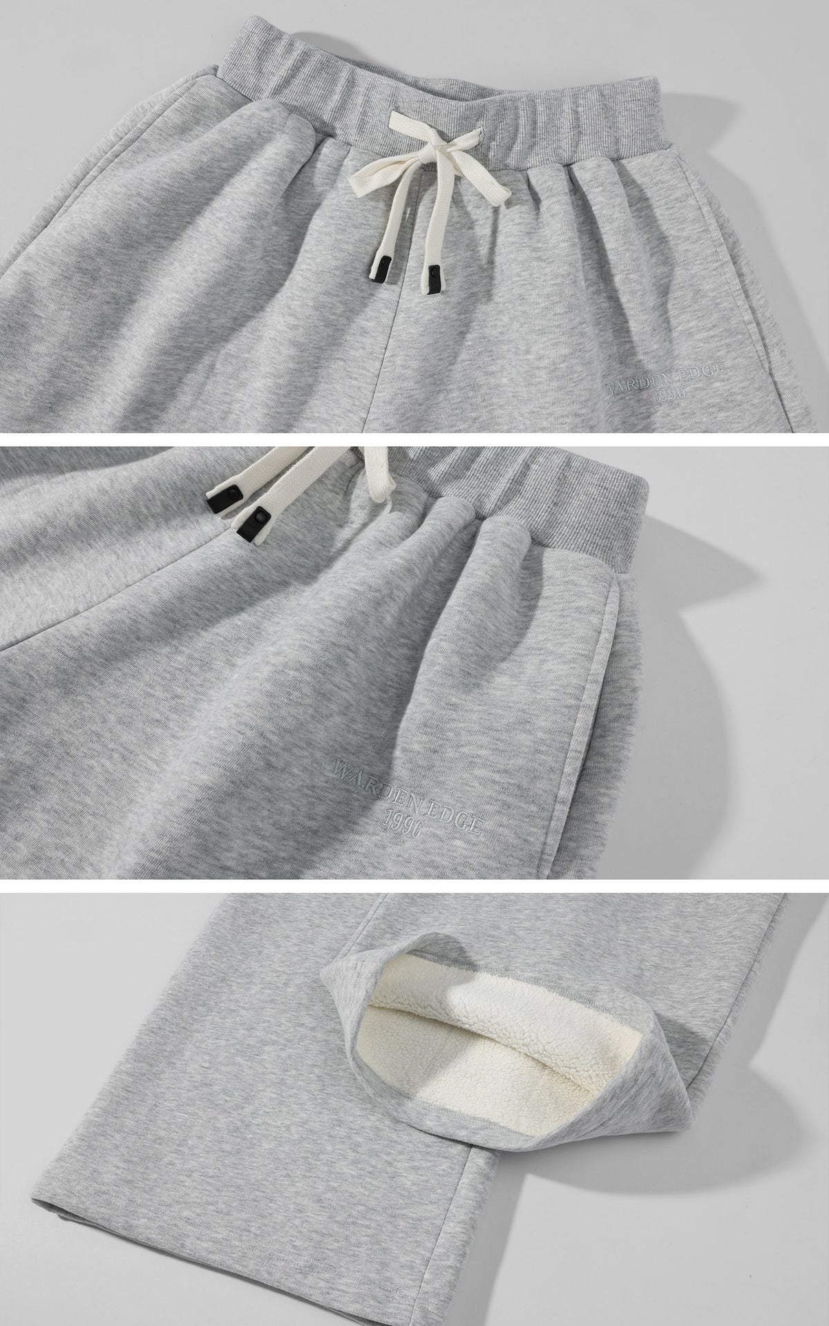 WARDEN EDGE Fleece-Lined Wide-Leg Sweatpants