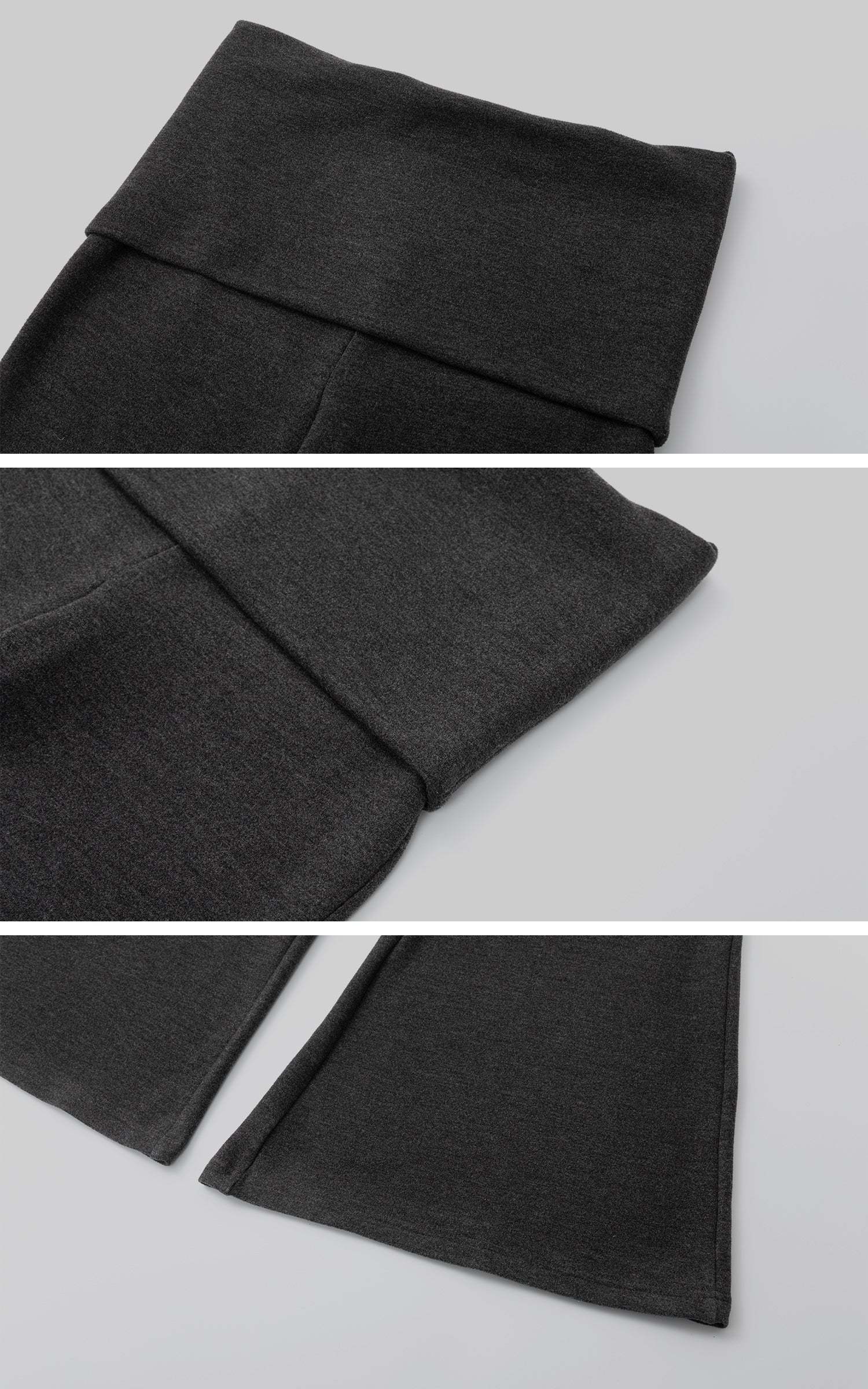 IAMXIAA Fitted Foldover Flared Pants