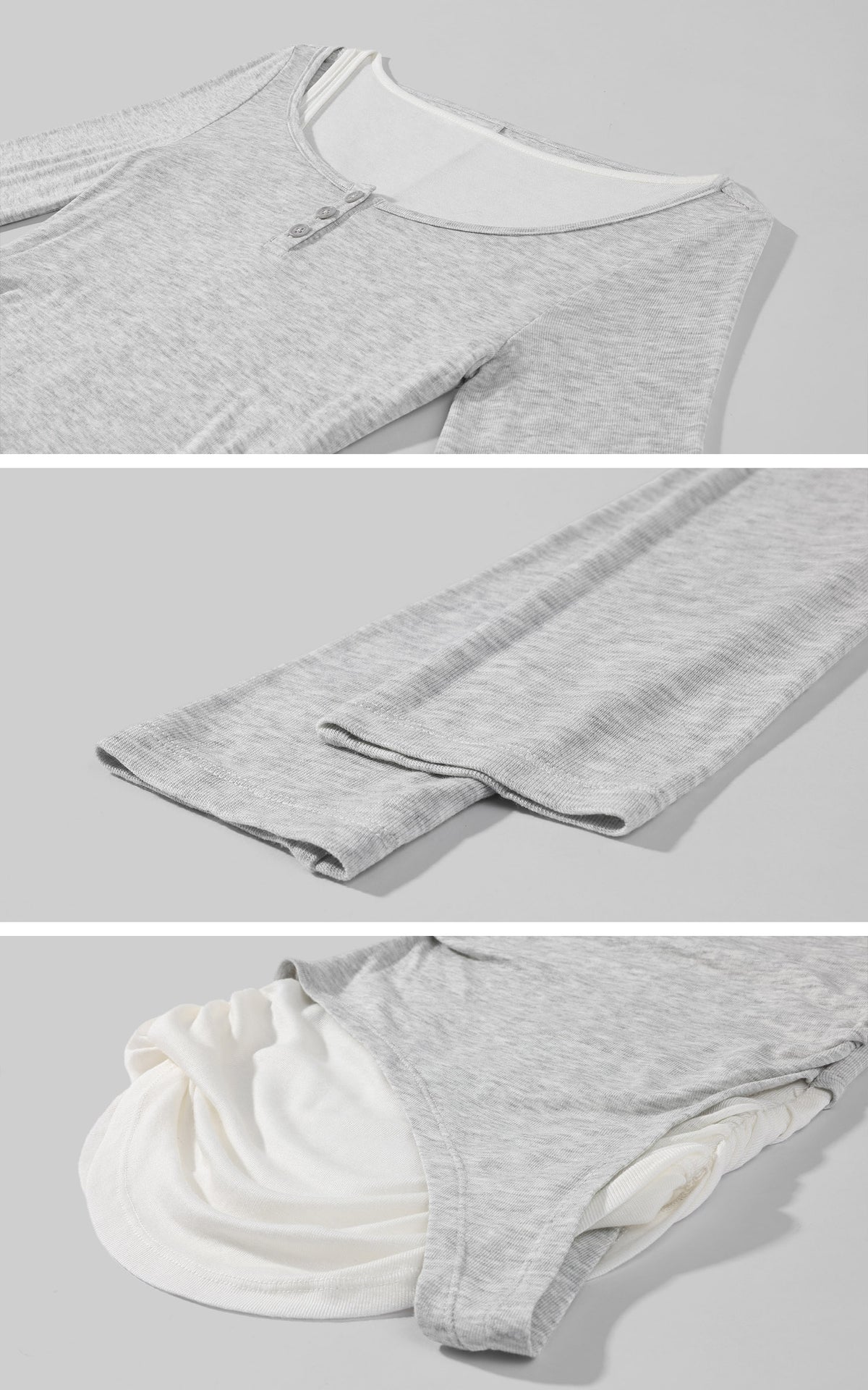 WARDEN EDGE Offset Layered Wool Long-Sleeve Top