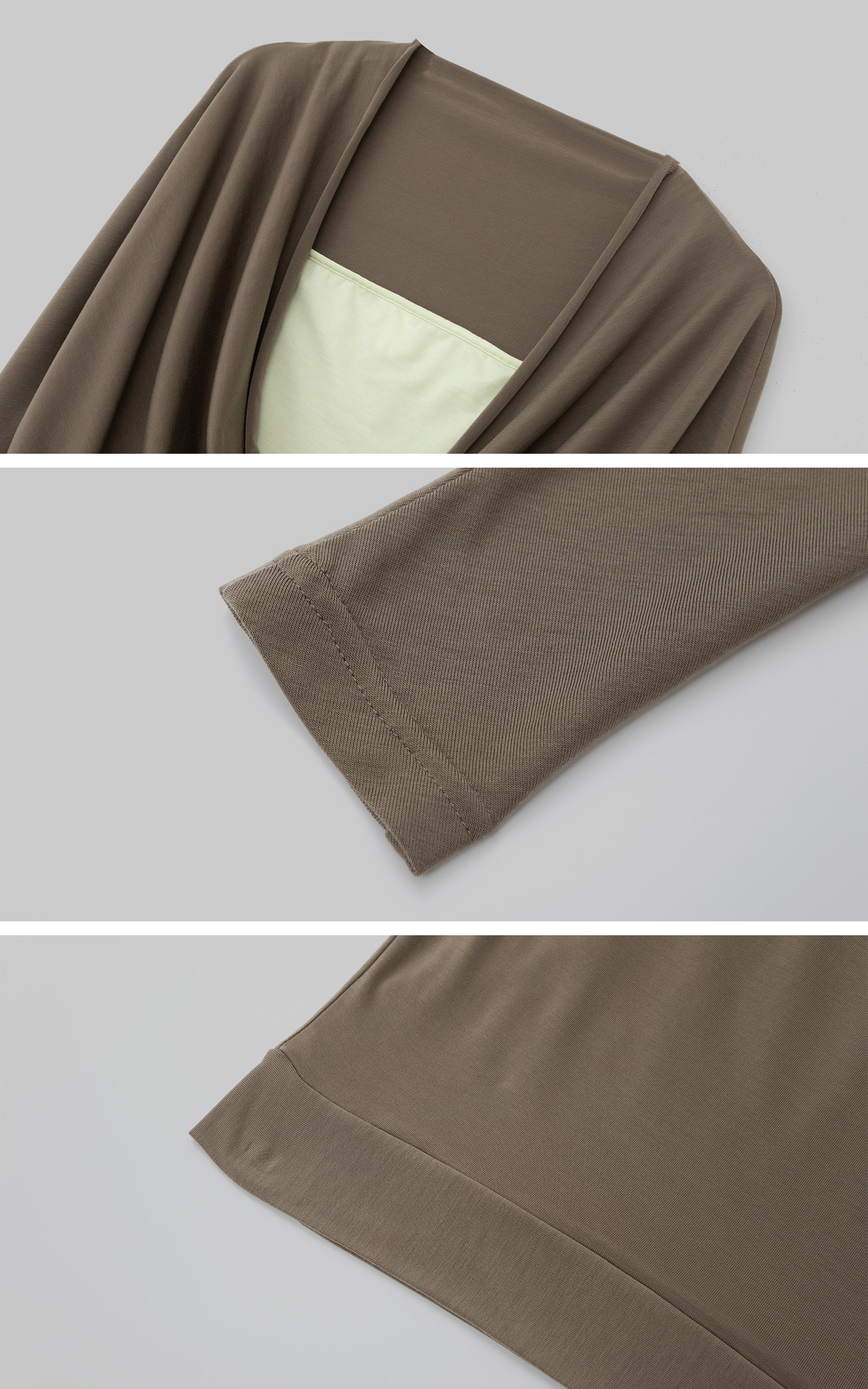 IAMXIAA Draped Deep V Long Sleeve Top