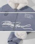 Rase le sol Reversible Faux Fur Hooded Zip Jacket