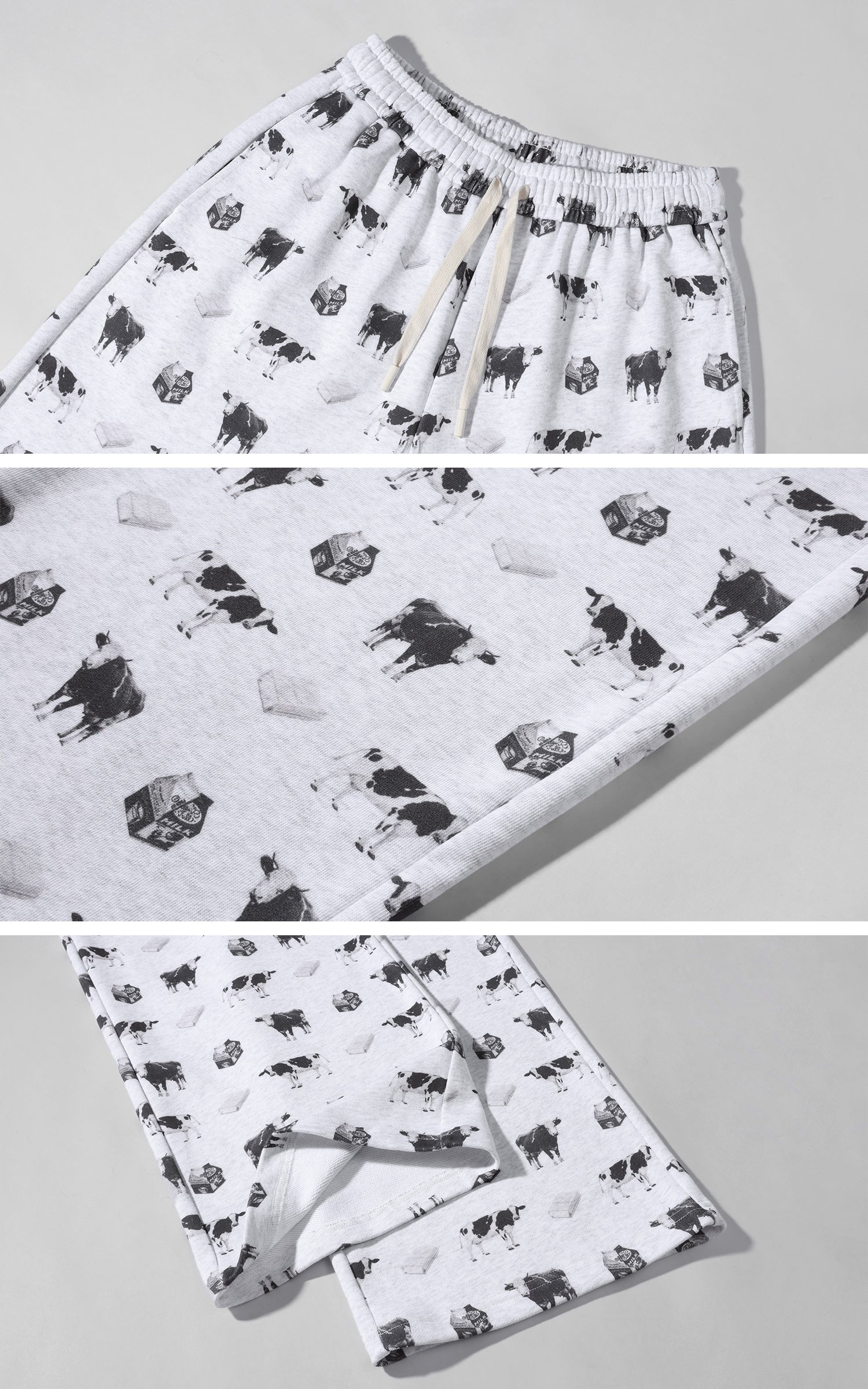 WARDEN EDGE 올오버 프린트 후드 재킷 &amp;amp; 와이드 스웨트팬츠 세트