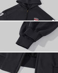 WARDEN EDGE Goodwrench Racing Oversized Graphic Zip Hoodie & Relaxed Shorts Set