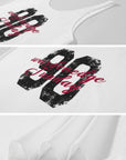 WARDEN EDGE Graphic Tank Top & Strappy Bra Set