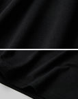 DOINDULGE Deep V Lace Detail Long Sleeve T-Shirt