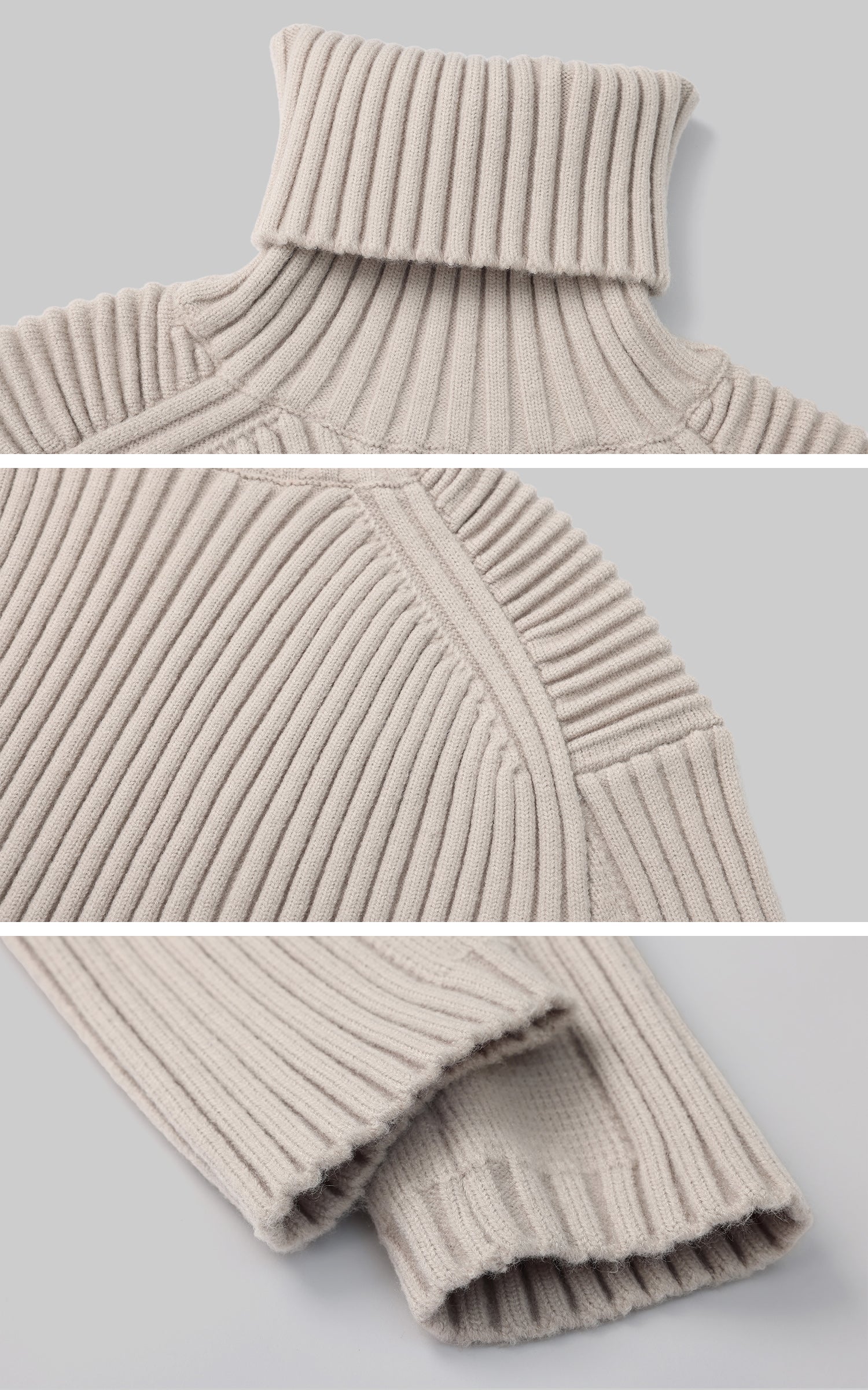 Rase le sol Ribbed High-Neck Sweater