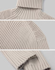 Rase le sol Ribbed High-Neck Sweater