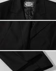 Rase le sol Suit Set Relaxed Straight Pants and Structured Blazer