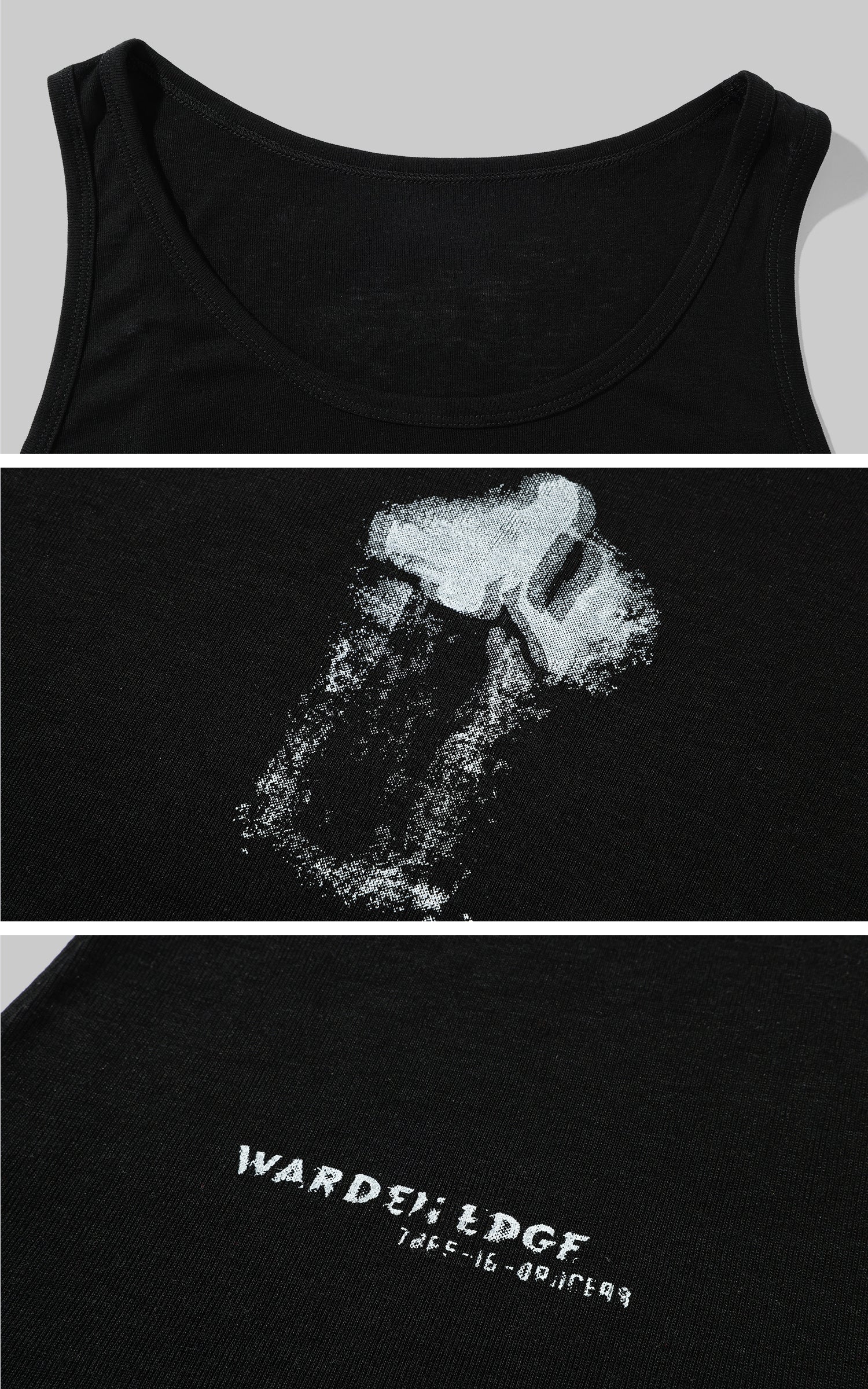 WARDEN EDGE Sheer-Wash Distressed Tank Top - PINKPARKS