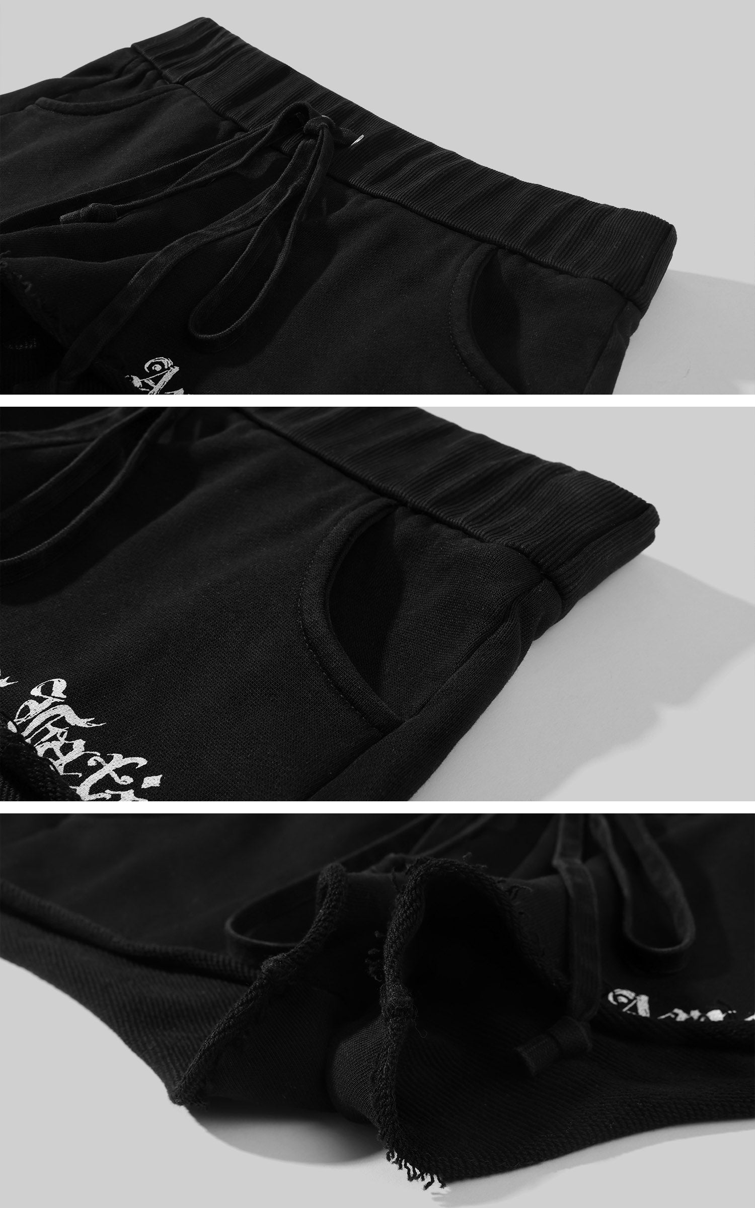 Rase le sol Raw Hem Low-Rise Lounge Shorts