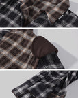 WARDEN EDGE Contrast Plaid Oversized Shirt