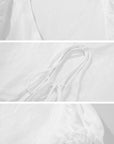 ROVENTE Ruched Tie-Front Top & Frill Mini Skirt Set - PINKPARKS