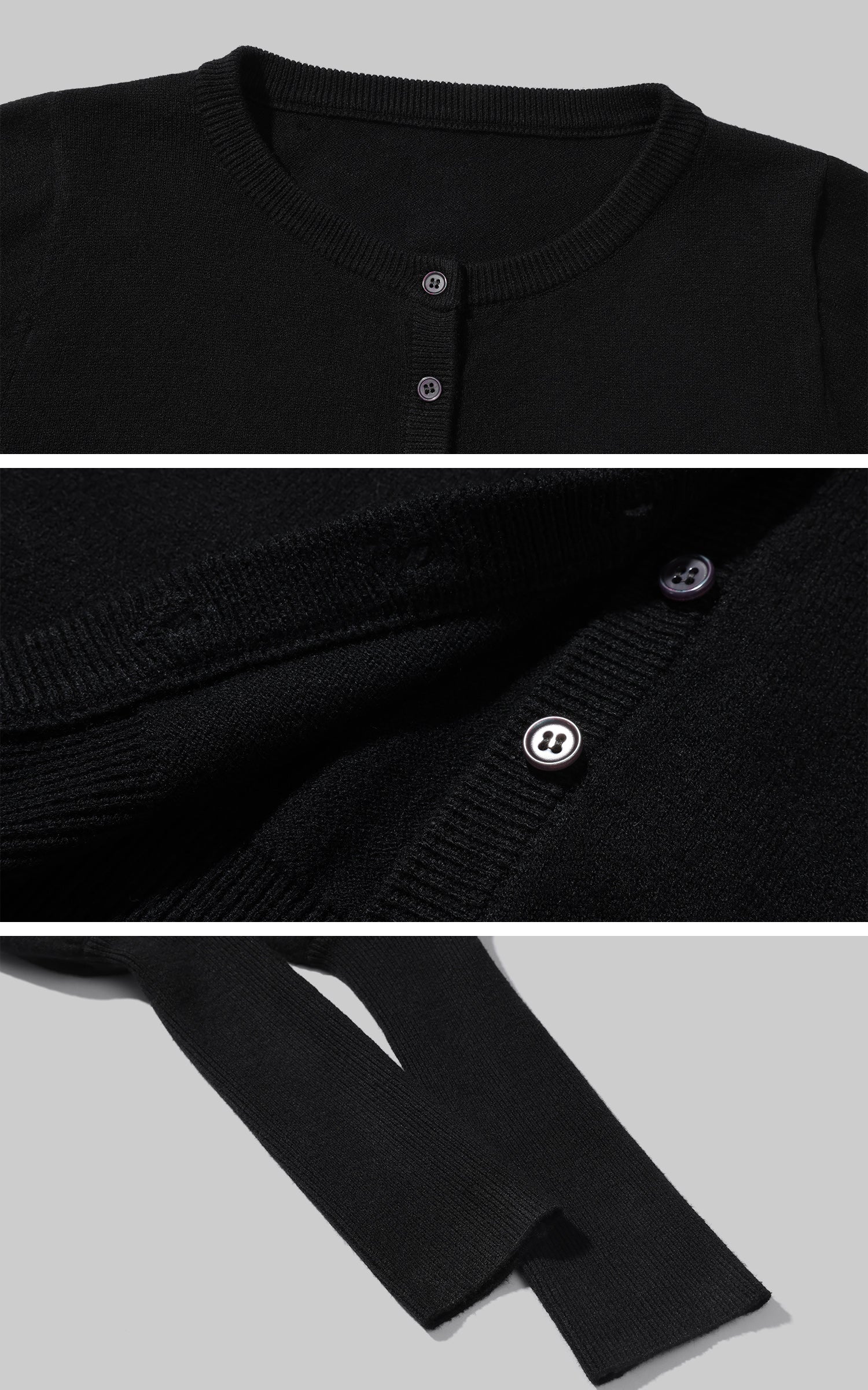 ROVENTE Knit Cardigan &amp; Shorts Set