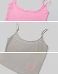 IAMXIAA Layered Contrast Camisole Tank Top