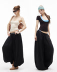 IAMXIAA Balloon Wide-Leg Drawstring Pants