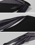 0122stepll Ensemble haut tube drapé asymétrique & jupe longue