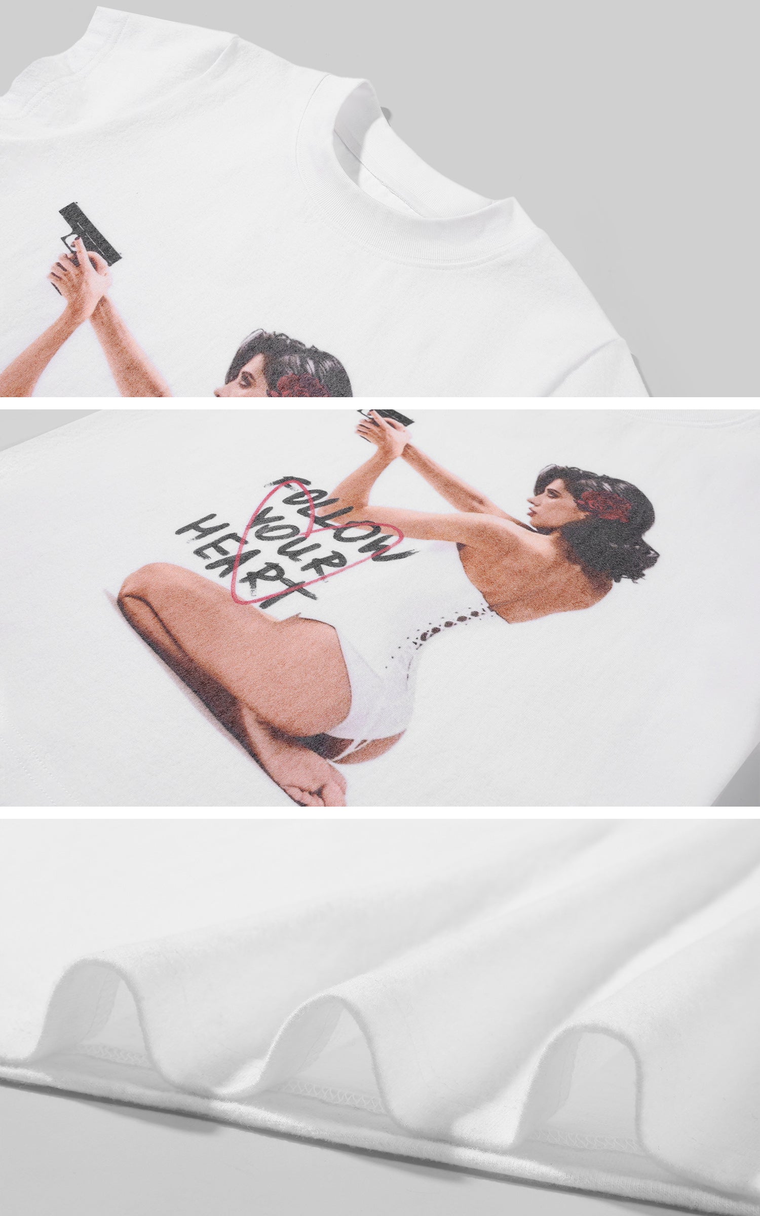 0122stepll Follow Your Heart Graphic Baby Tee