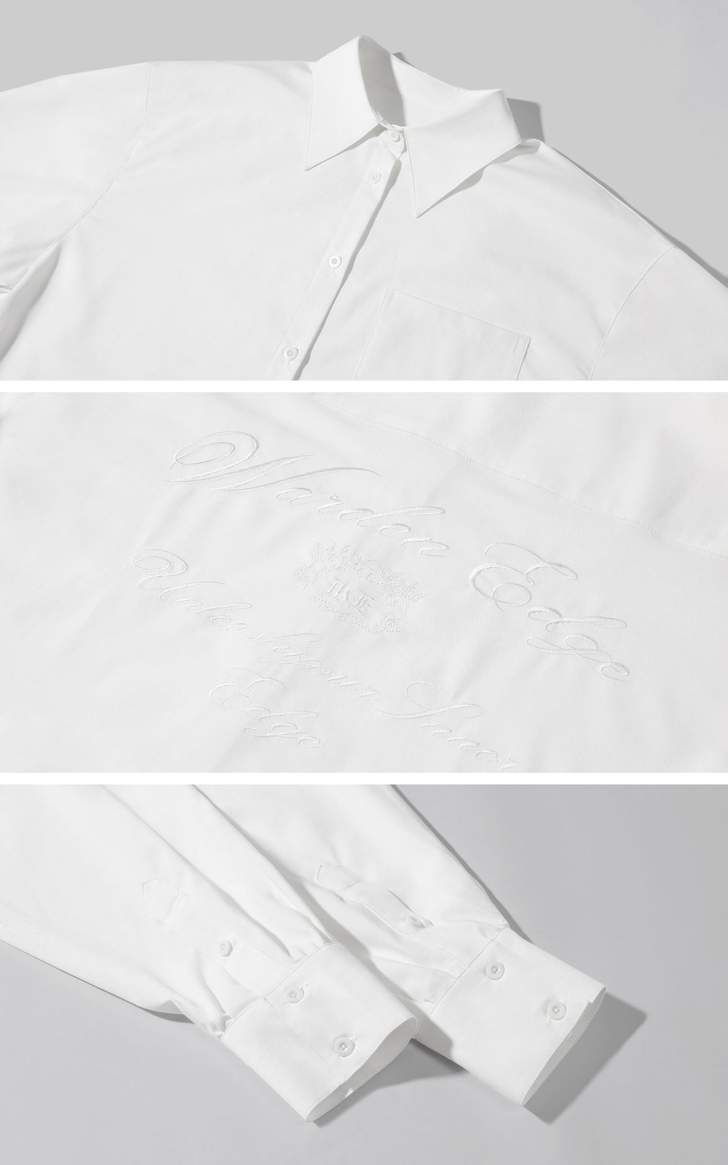 WARDEN EDGE Oversized Embroidered Back Shirt