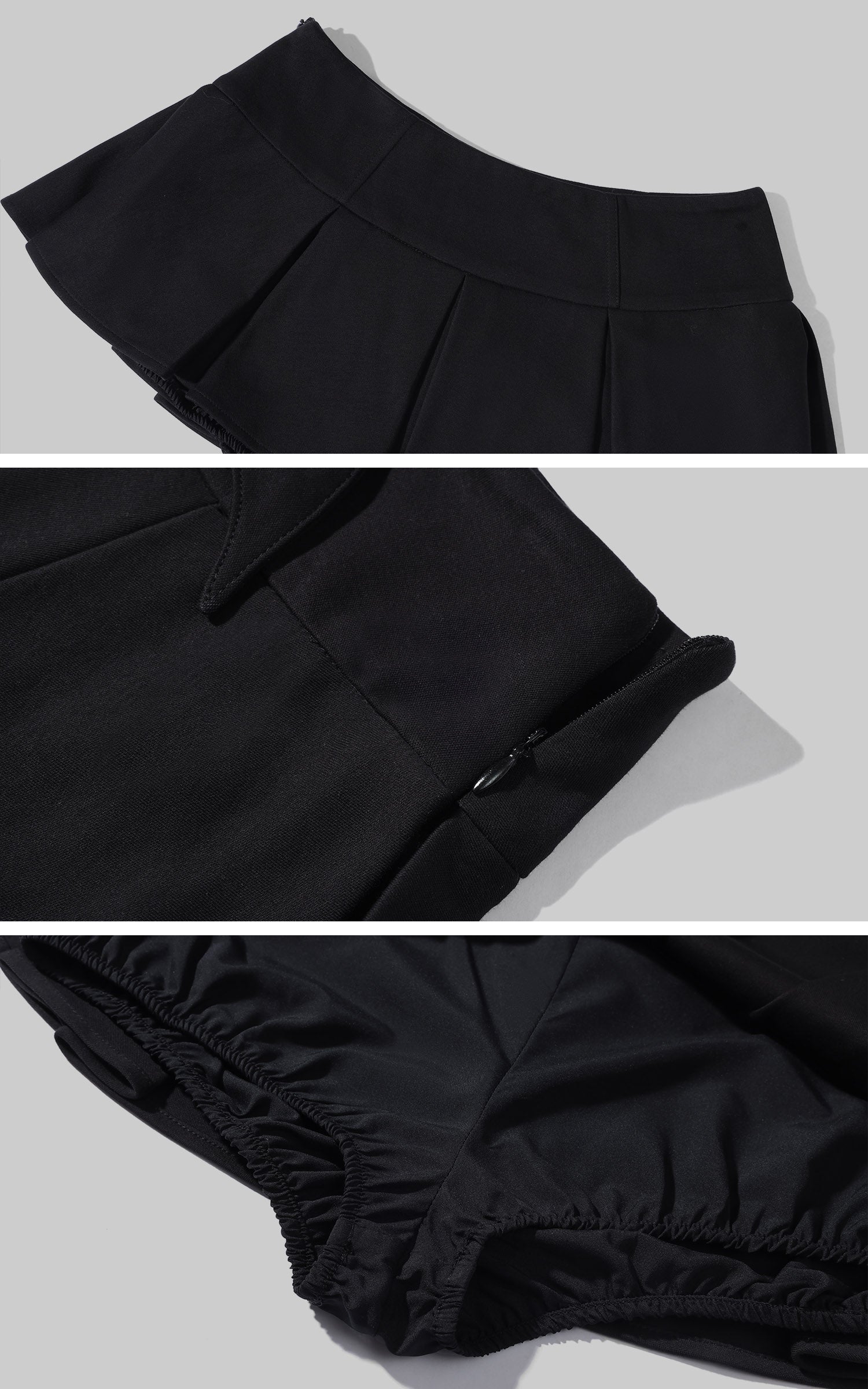 Rase le sol Ruffled Low-Rise Skort