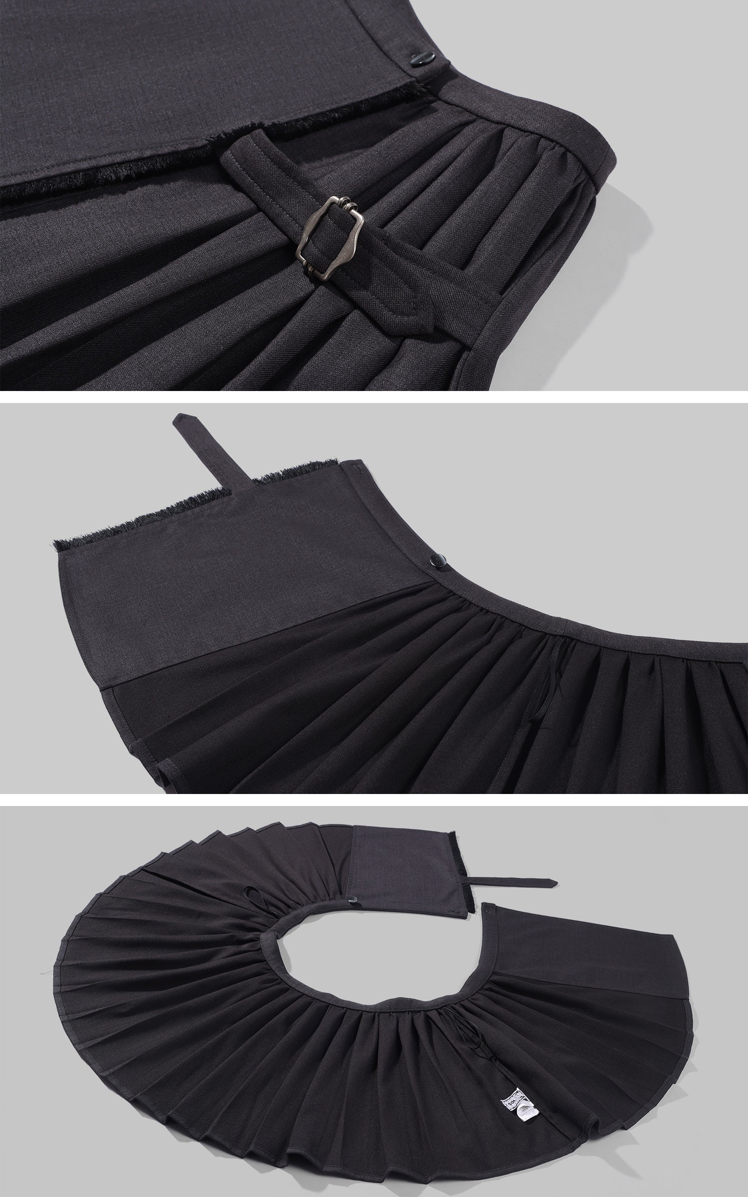 Rase le sol Deconstructed Pleated Mini Skirt &amp; Bloomers Set