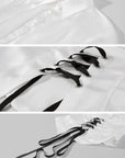 Rase le sol Lace-Up Corset Shirt