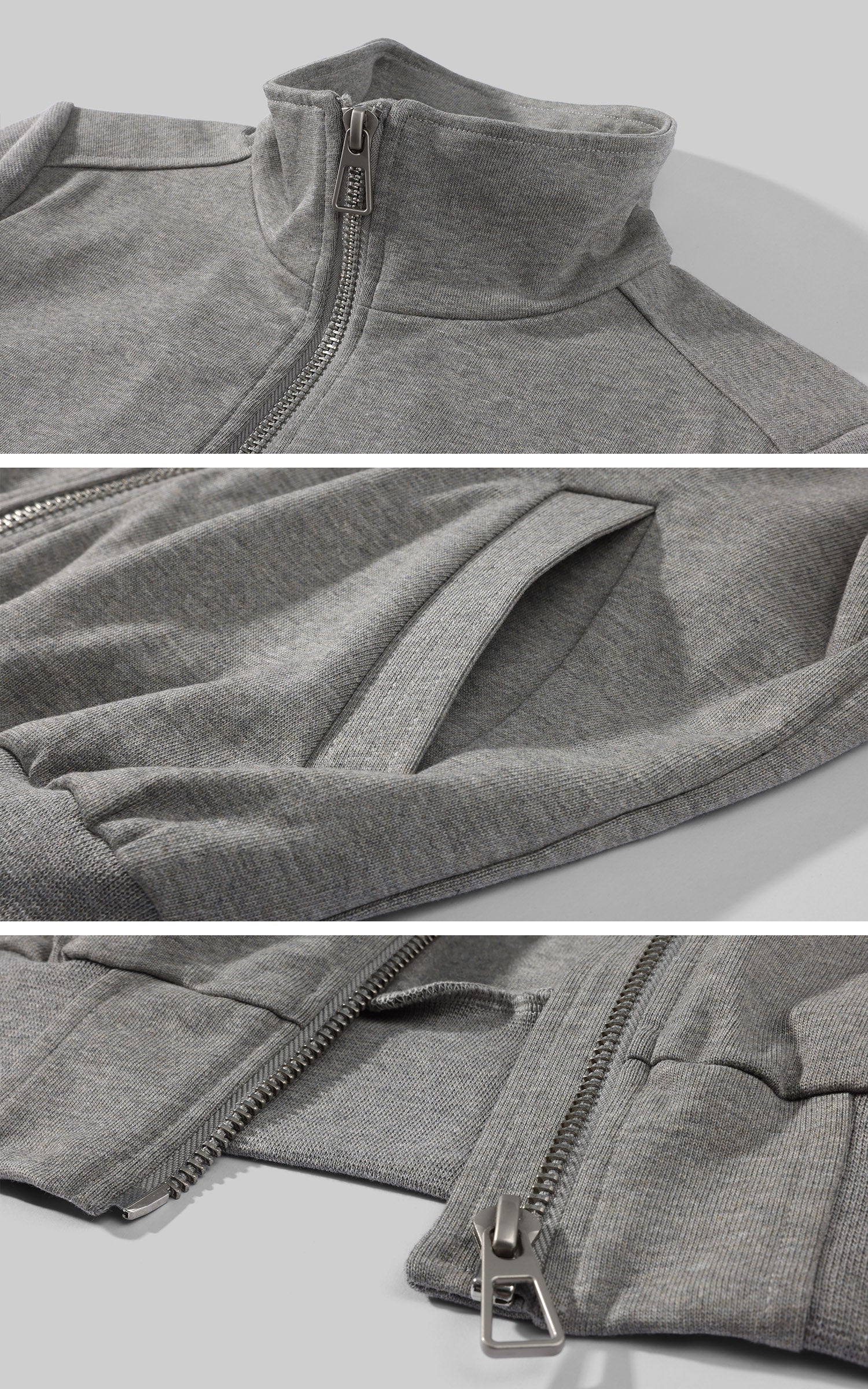 WARDEN EDGE Veste zippée structurée à col montant
