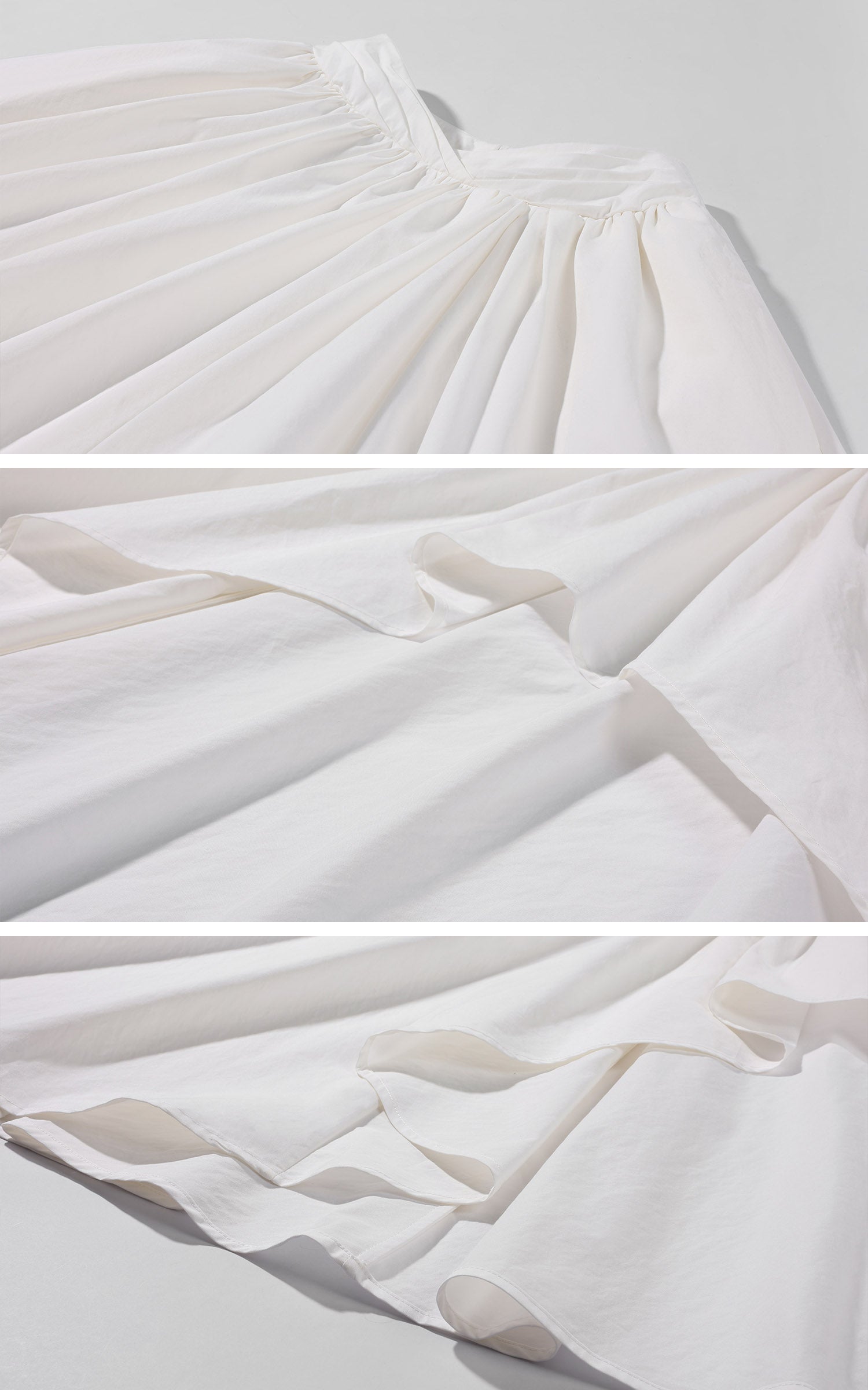 Rase le sol Asymmetric Draped Maxi Skirt