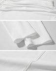 WARDEN EDGE Off-Shoulder Ruched Long Sleeve T-Shirt