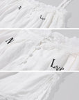 WARDEN EDGE Lace-Trim Ruffle Camisole & Shorts Set