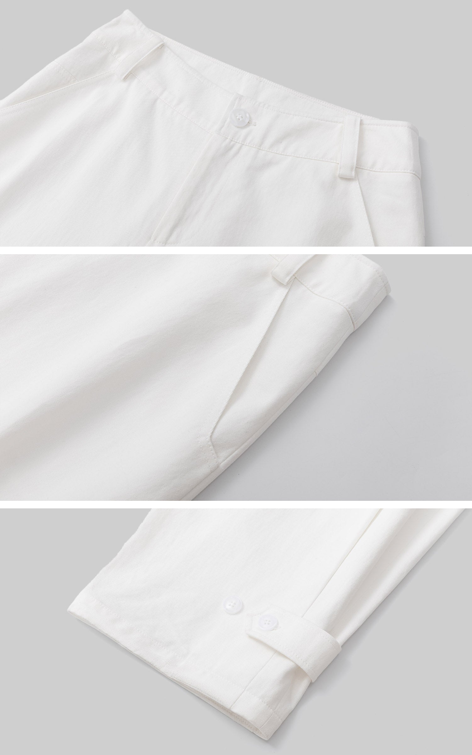IAMXIAA Adjustable Hem Balloon Wide-Leg Pants