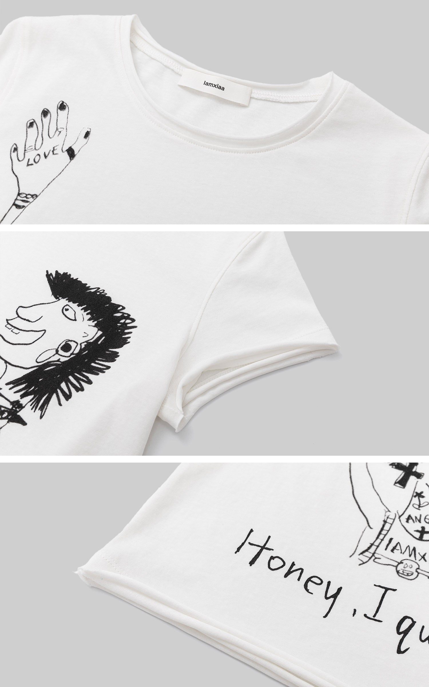 IAMXIAA Honey I Quit Graphic Baby Tee