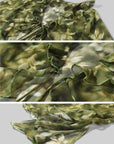 ROVENTE Floral Ruffle Shirt & Skirt Set