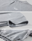WARDEN EDGE Waffle Texture Cropped Oversized Tee