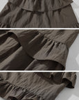 DreamyNerd Ruffled Tiered Maxi Skirt - PINKPARKS