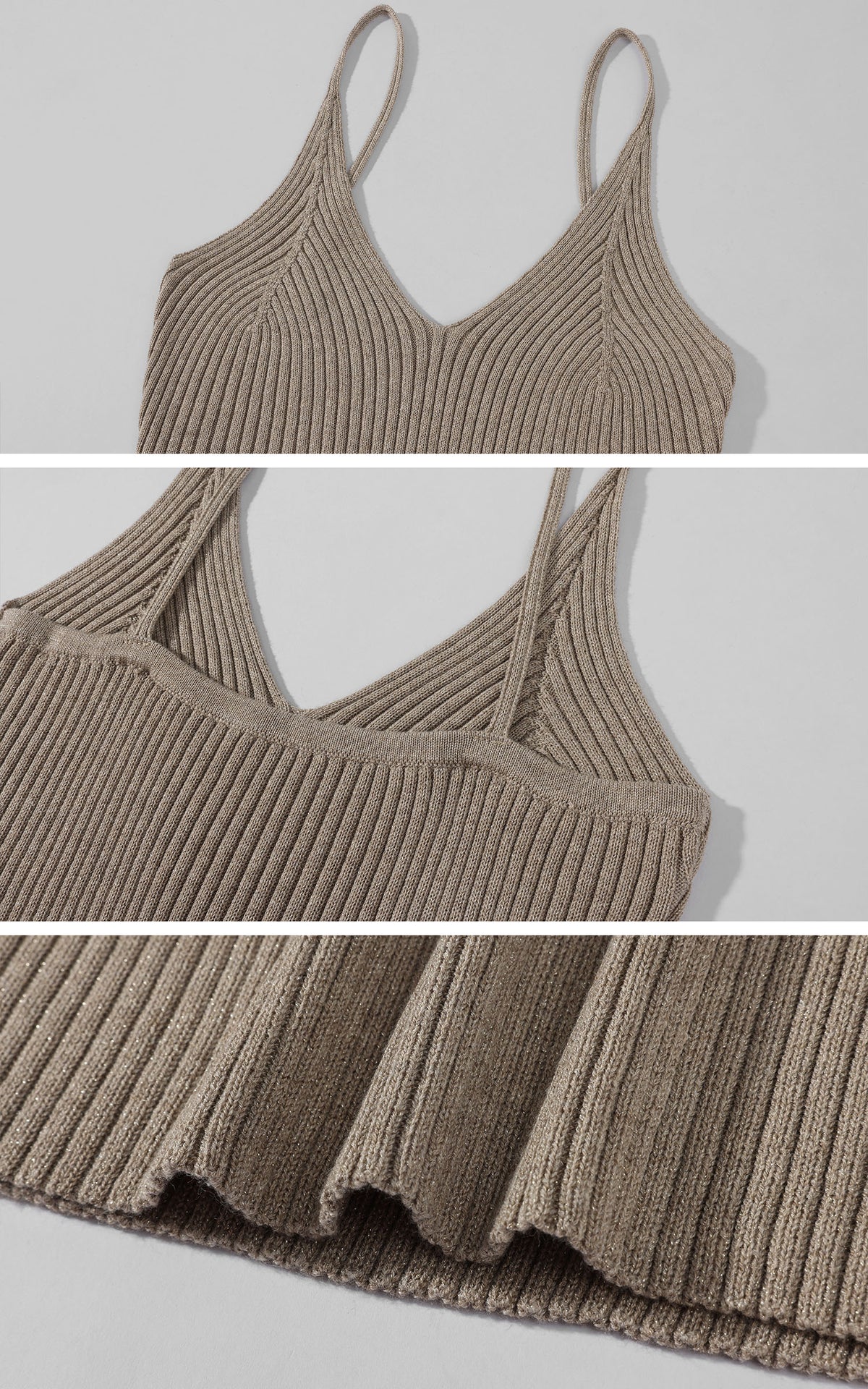Hydrae Shimmer Ribbed Knit Bodycon Mini Dress