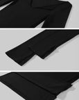 Hydrae Deconstructed Foldover Scoop-Neck Long-Sleeve Top