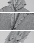 WARDEN EDGE Off-Duty Waffle Hoodie & Shorts Set