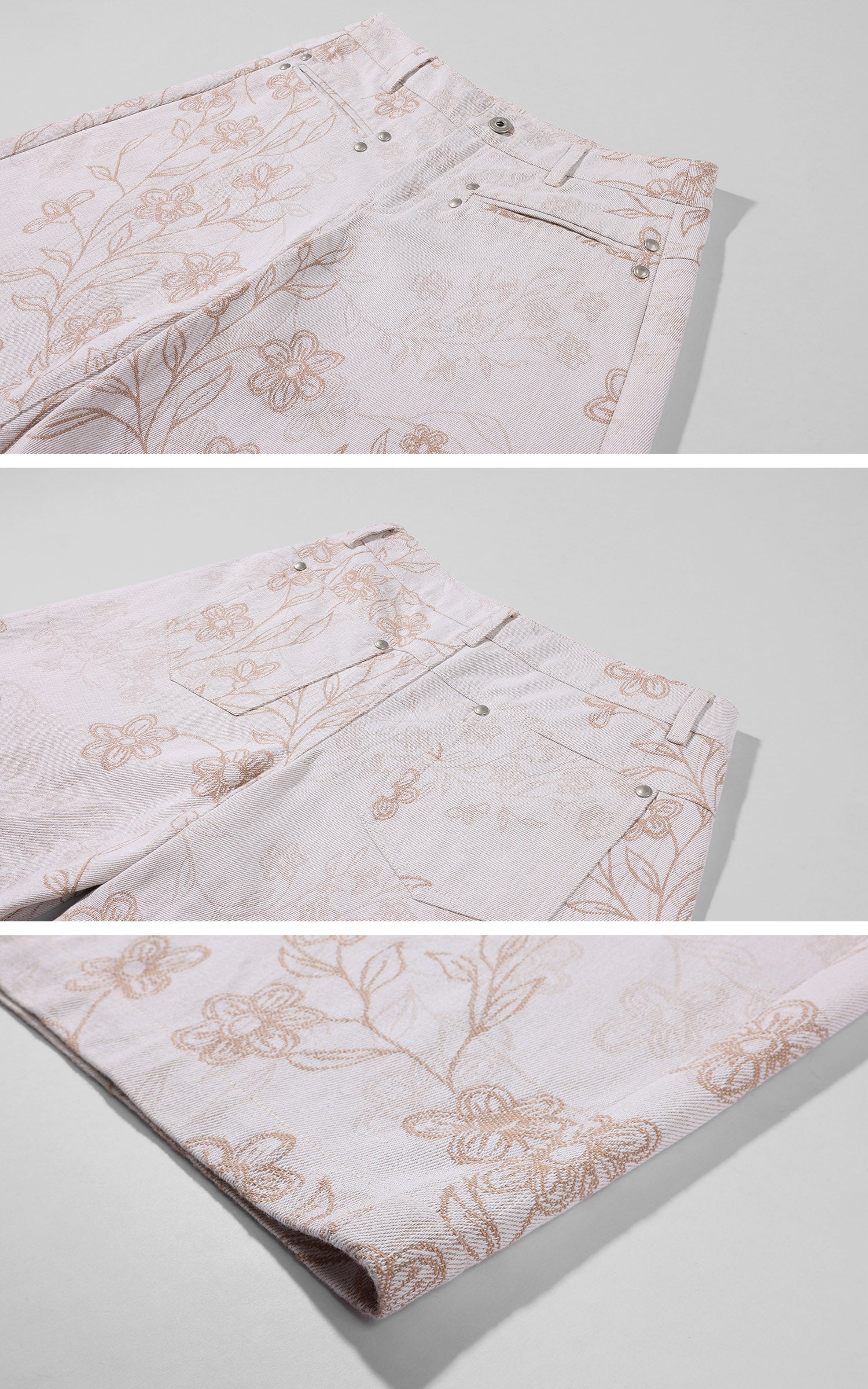 Hydrae Floral Washed Wide Leg Pants