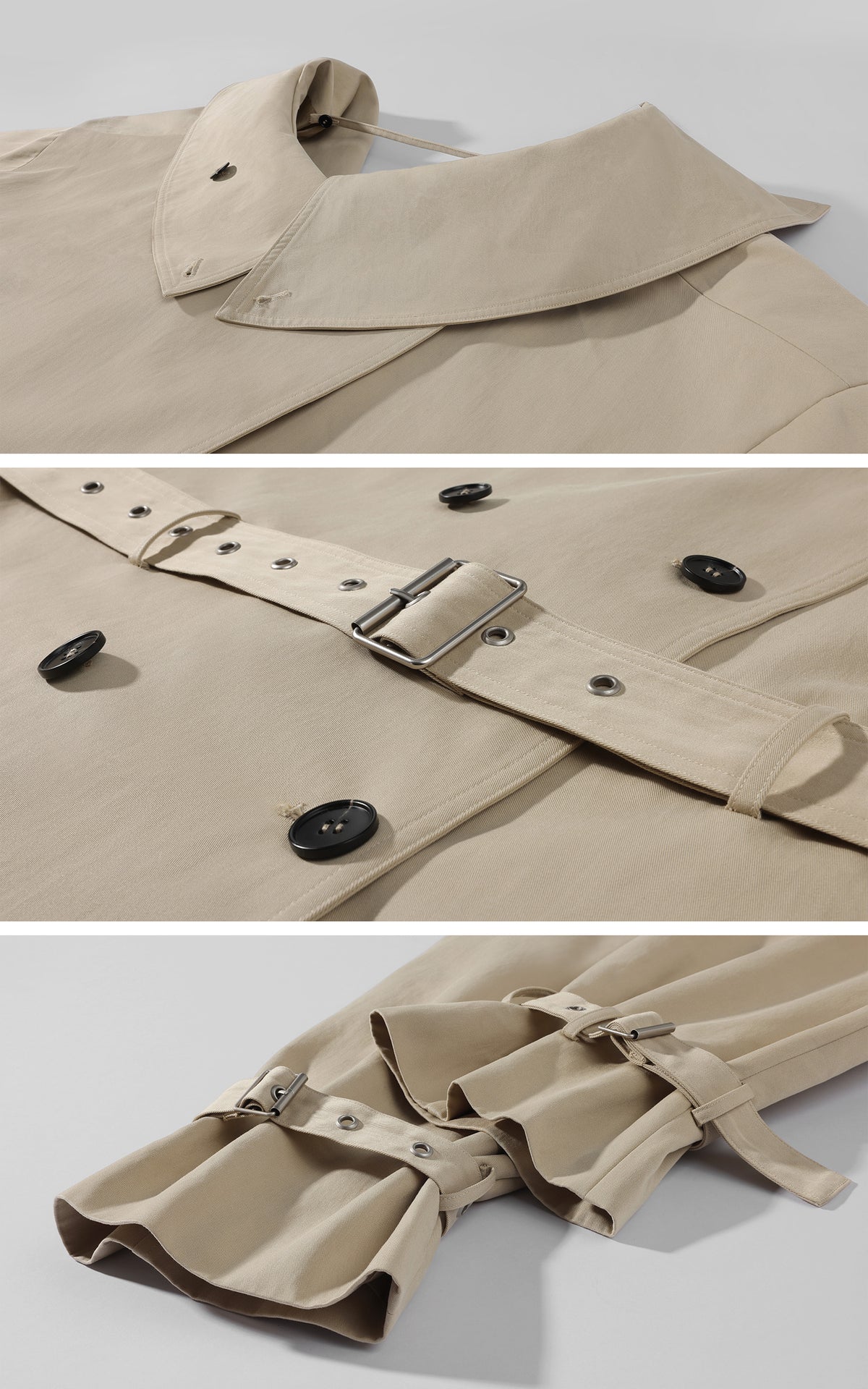0122stepll Axis High-Neck Oversized Trench Coat