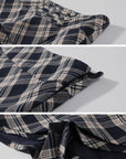 0122stepll Plaid Cropped Top & Mini Skirt Set