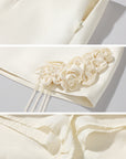 ROVENTE Sequin Corset Top & Satin Mini Skirt Set