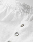 DOINDULGE Asymmetric Draped Skirt with Side Button Detail and Textured Cotton Layers
