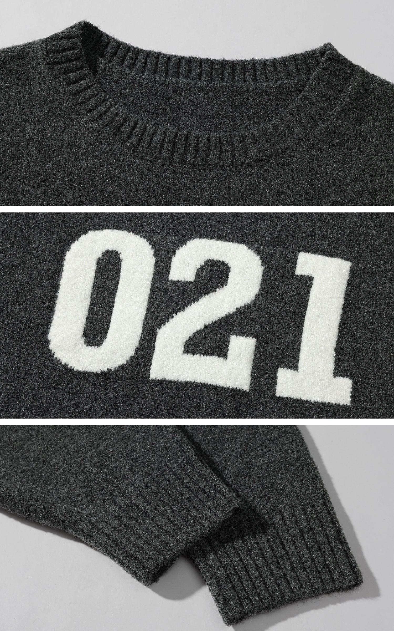WARDEN EDGE 021 Knit Sweater &amp; Graphic Beanie Set