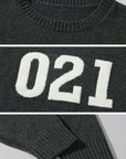 WARDEN EDGE 021 Knit Sweater & Graphic Beanie Set