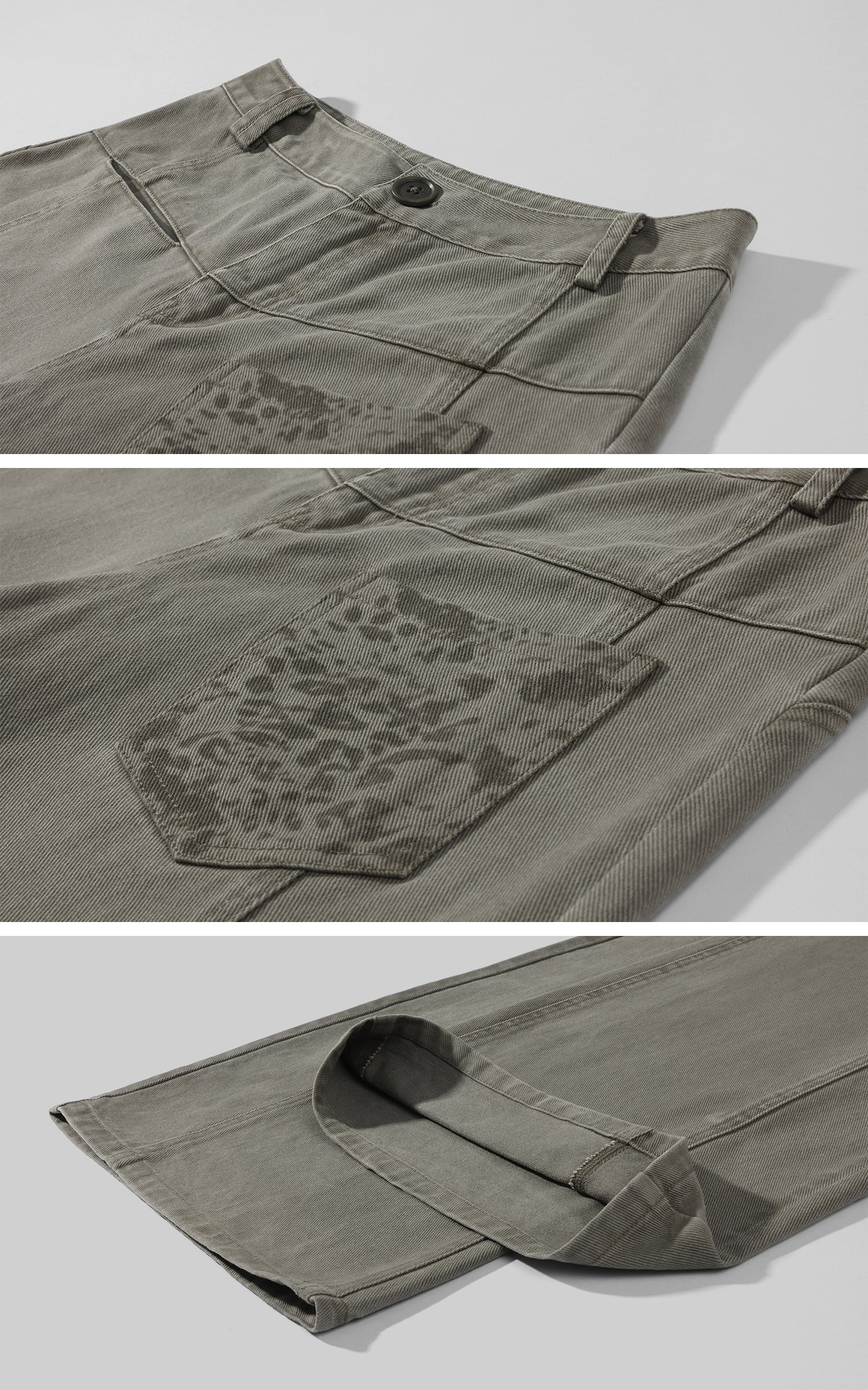 Rase le sol Pantalon large à motif léopard